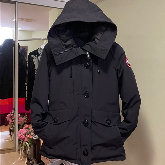 Canada Goose Rideau Parka Jacket-Navy Blue - Picture 3 of 17